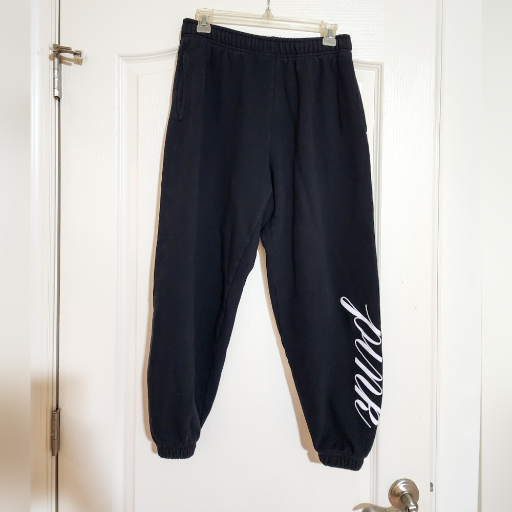 PINK Victoria’s Secret Fleece Black Sweatpants